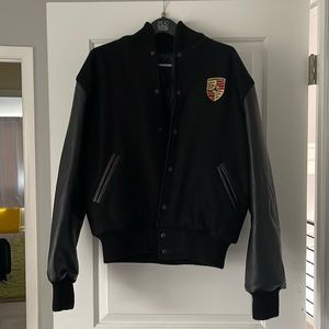 Porsche Black Varsity Jacket
